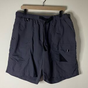 Eddie Bauer Gray Adjustable Waist Belted Shorts Size XL